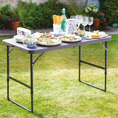 Plastic folding deals tables b&q