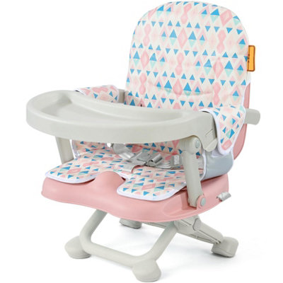 Adjustable High Chair for Babies and Toddlers, Booster Seat for Table - Pink