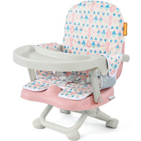 Adjustable High Chair for Babies and Toddlers, Booster Seat for Table - Pink
