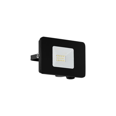 Adjustable IP65 Outdoor Black LED Flood Light - 10W Porch Lamp