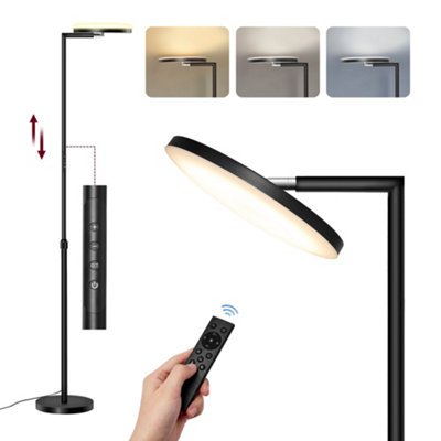 Adjustable LED Floor Lamp, 36W Standing Lamp with Rotatable Head for ...