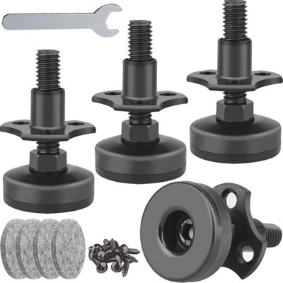 Adjustable levelling feet furniture spirit level table legs heavy duty ...