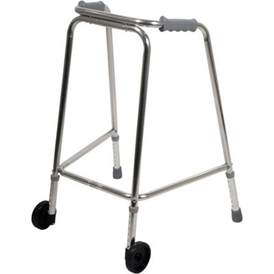 Adjustable Lightweight Aluminium Walking Frame with Wheels for Children