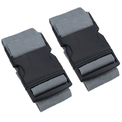 Adjustable Luggage Suitcase Strap Travel Baggage Belt Extra Strong 1.8m 2pc