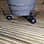 Adjustable Metal 30cm Round Plant Pot Caddy/Flower Pot Stand / Plant Trolley on Wheels