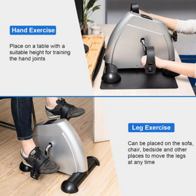 Adjustable Mini Exercise Bike Pedal Exerciser Arm Leg Cycle Machine ...