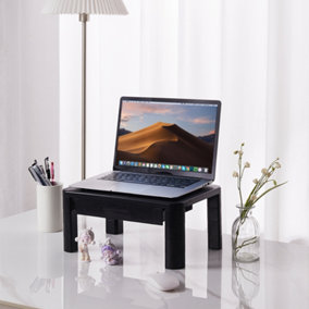 Adjustable Monitor Stand Riser with Drawer 4 Level for Computer or PC