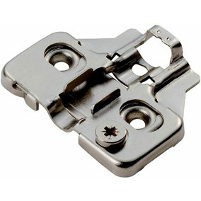 Adjustable Mounting Plate for Soft Close Door Hinges - Bright Zinc Plated
