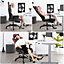 Adjustable PC Gaming Chair with Footrest, rgonomic Reclining Swivel Chair