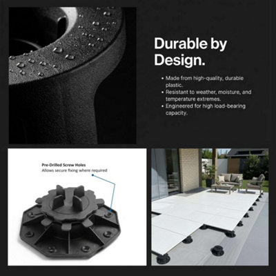Adjustable Pedestal Support for Paving Decking 18-28mm (Box of 10)