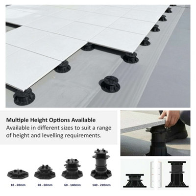 Adjustable Pedestal Support for Paving Decking 18-28mm (Box of 10)