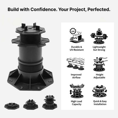 Adjustable Pedestal Support for Paving Decking 18-28mm (Box of 10)