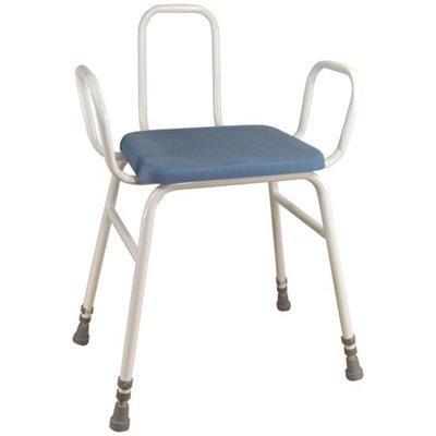Adjustable Perching Stool with Arms and Backrest - Comfortable Height ...