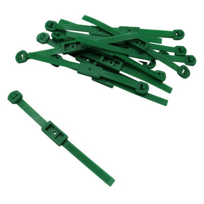 Adjustable Plant Support Cable Ties X60 (Tree Garden Tomatoe Plastic Climbing)