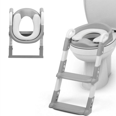 Adjustable Potty Ladder Seat for Toilet Training with Steps