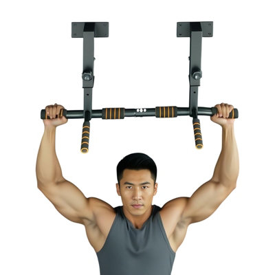 Adjustable Pull Up Bar Ceiling Wall Joist Mounted Home Gym Push