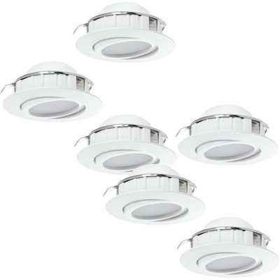 Adjustable Round LED Ceiling Downlights - 2 Pack and 3 Pack Options