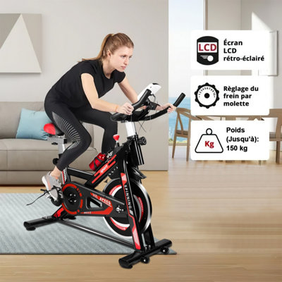 Adjustable Seat Spin Bike for Home and Gym