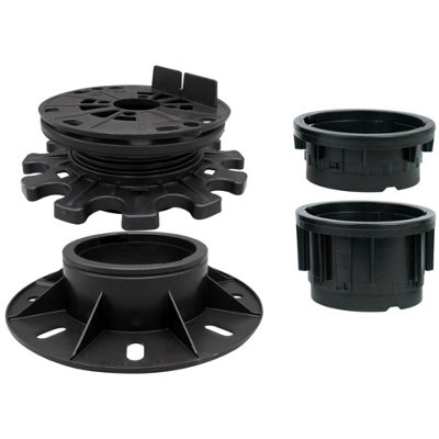 Adjustable Self Levelling Pedestal Kit for Decking Joist Supports, 41 ...