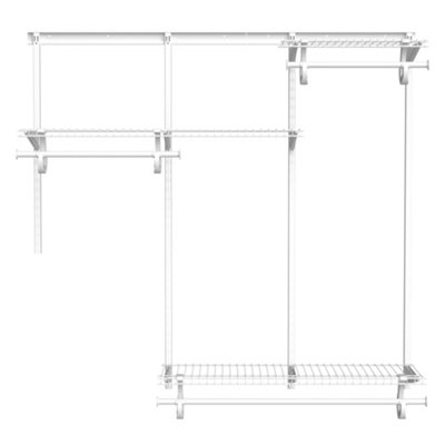 Adjustable ShelfTrack Wardrobe Organiser Kit up to 1.83m/ 6ft with ...