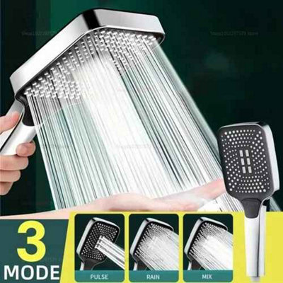 Adjustable Shower Head 3 Mode High Pressure Rainfall Showerhead