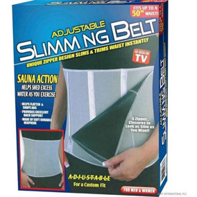 Adjustable Slimming Belt Fitness Zipper Waist Trainer Unisex Body Shaper Weight