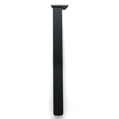 Adjustable Square Alu Breakfast Bar Worktop Support Table Leg 710mm Colour Black Pack of 1