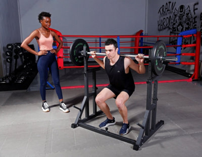 Adjustable Squat Rack for Strength Training