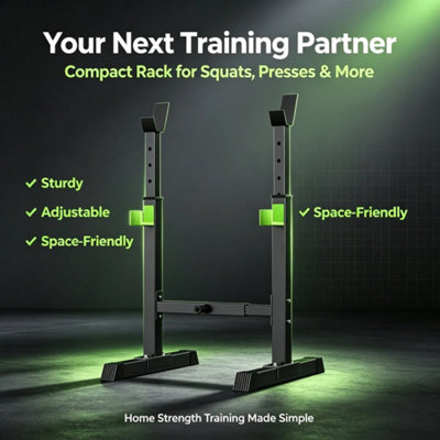 Adjustable Squat Stand Barbell Rack, Heavy Duty