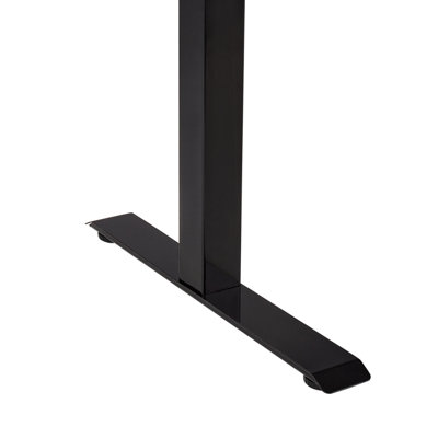 Adjustable Standing Desk 120 x 72 cm Dark Wood and Black DESTINES