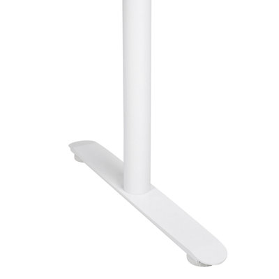 Adjustable Standing Desk 120 x 72 cm Dark Wood and White DESTINAS