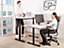 Adjustable Standing Desk 160 x 72 cm White and Black DESTINAS