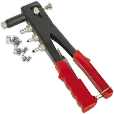 Adjustable Threaded Nut Riveter Tool - 255mm Hand Rivet Gun for M3 M4 M5 M6 Rivets