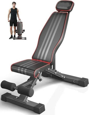 Adjustable Weight Bench, 300KG Foldable Workout Bench