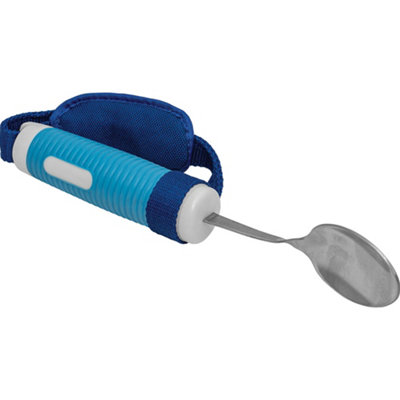Adjustable Weight Bendable Spoon with Strap - Dishwasher Safe and Easy Grip Handle for Comfort