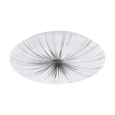 Adjustable White LED Wall and Ceiling Light with Silver Shade