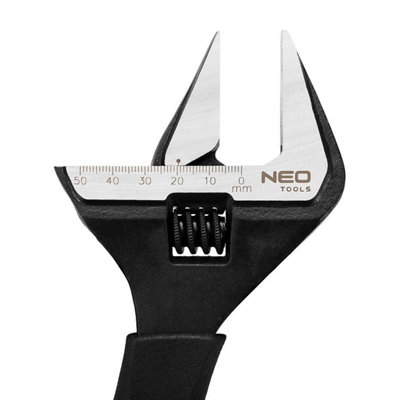 Adjustable Wrench 250mmRange 0-50mm NEO TOOLS