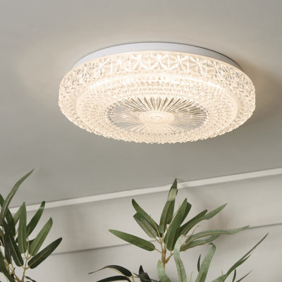 Adler Large Acrylic LED Flush Ceiling Light