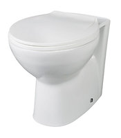 Adley Contemporary Toilet Pan & Soft Close Seat - White - Balterley