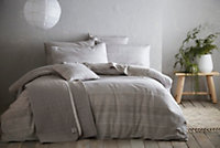 Admiral Super King Cotton/Linen Duvet Cover and Pillowcases