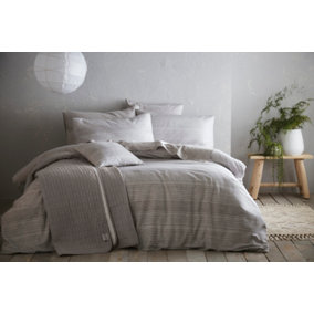 Admiral Super King Cotton/Linen Duvet Cover and Pillowcases