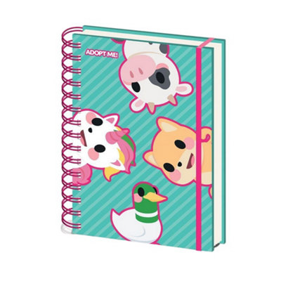 Adopt Me Friends A5 Wirebound Notebook Multicoloured (One Size)