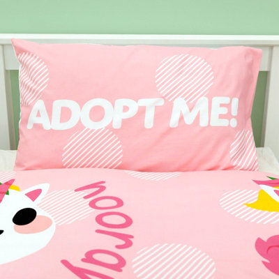 Adopt Me Single Rotary Duvet Cover and Pillowcase Set