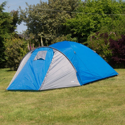 Adtrek 4 Person Tent - BLUE/GREY