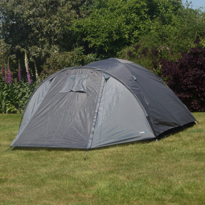 Adtrek 4 Person Tent - DARK GREY/GREY