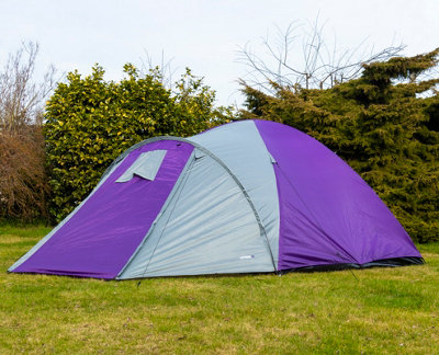 Adtrek 4 Person Tent - PURPLE/GREY - 3