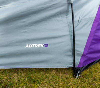 Adtrek 4 Person Tent - PURPLE/GREY - 4