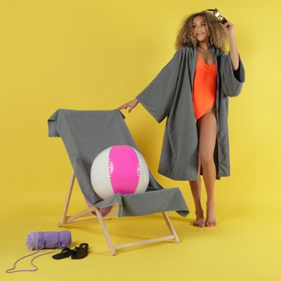Adult Full-Zip Oversized Towel Poncho