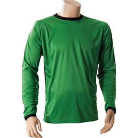 ADULT L 42-44 Inch GREEN Goal-Keeping Long Sleeve T-Shirt Shirt Top GK Keeper