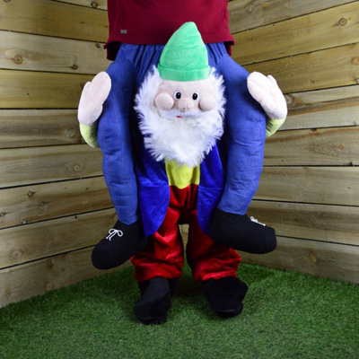 Adult Novelty Elf Carrying You Christmas Fancy Dress Costume 1 Size